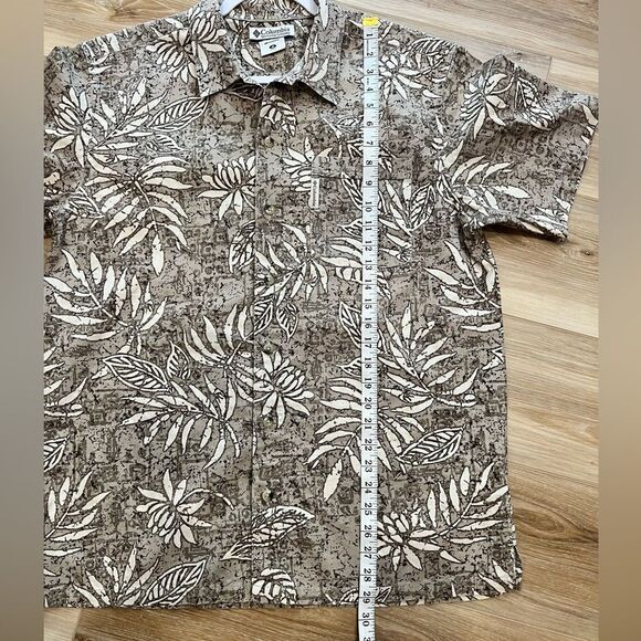COLUMBIA Men’s Tropical Button Down Shirt Size Medium - Picture 5 of 6